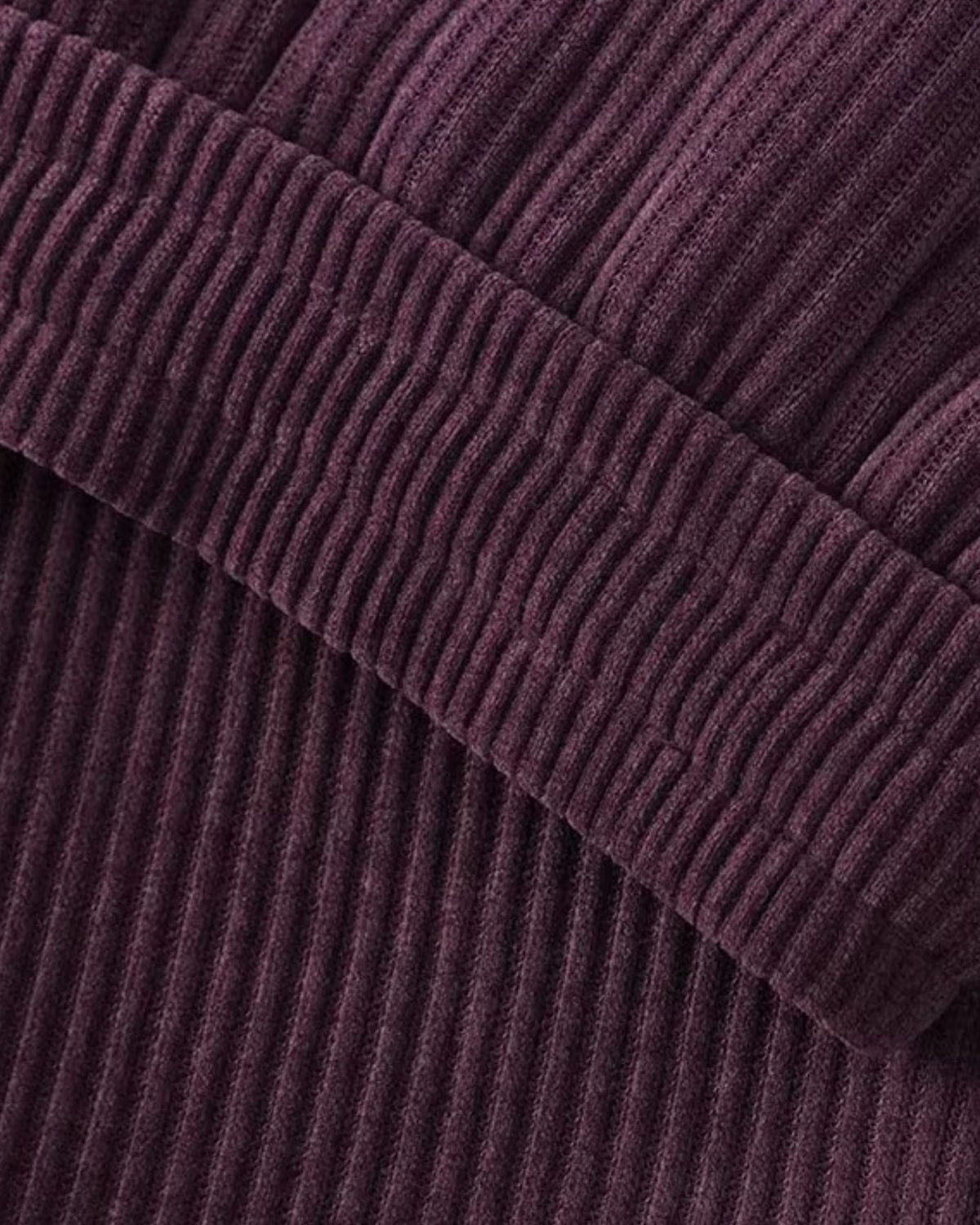 Classic High Waisted Soft Cotton Corduroy Trousers – view 5