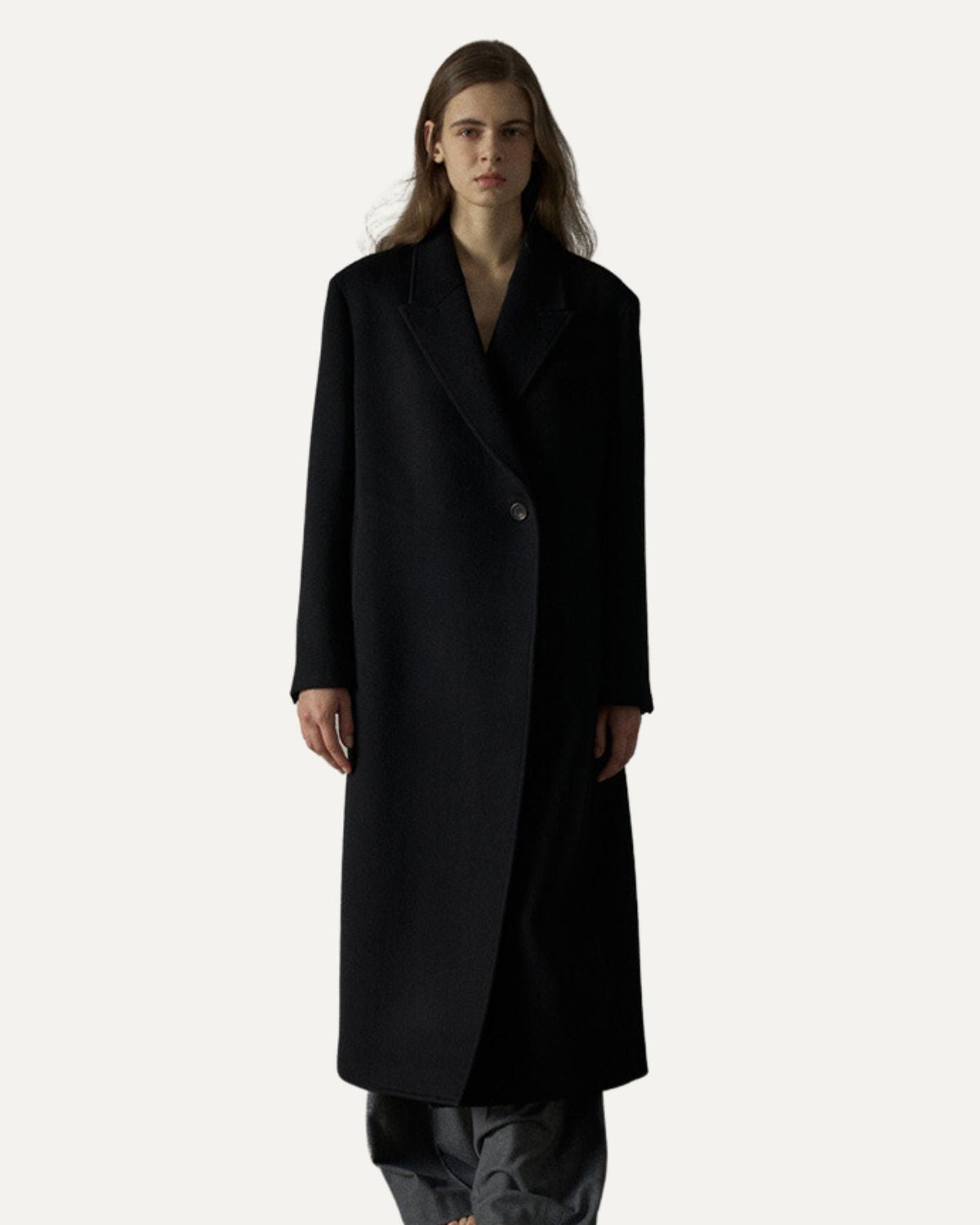 Rio Cashmere and Wool Blend Coat with Tailored Seams – view 6
