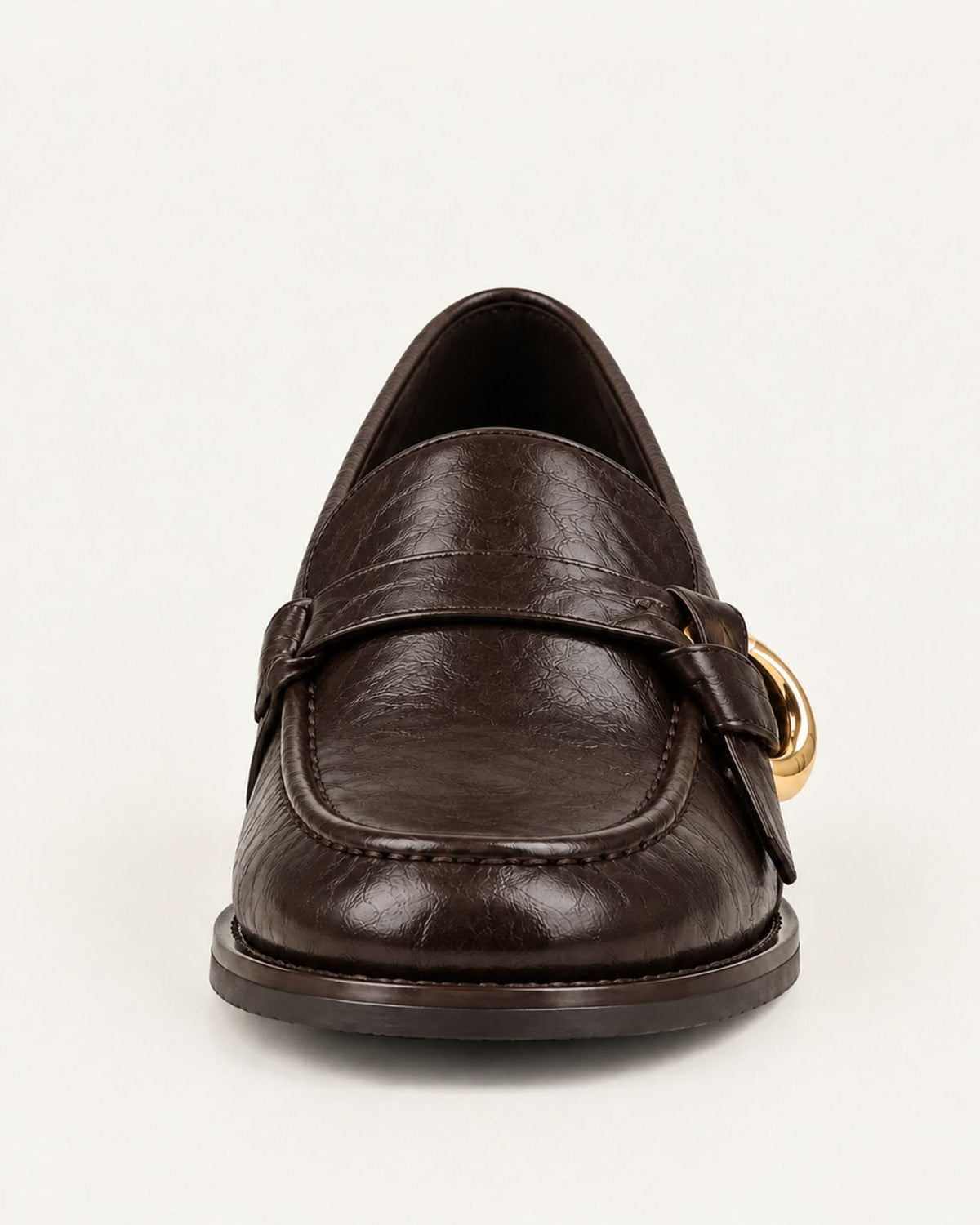 NY Soft Lambskin Leather Mary Jane Loafers with 3.5cm Block Heel – view 9