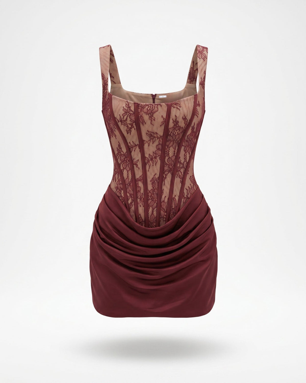 Dama Stretch Mini Dress with Delicate Adjustable Straps – view 13