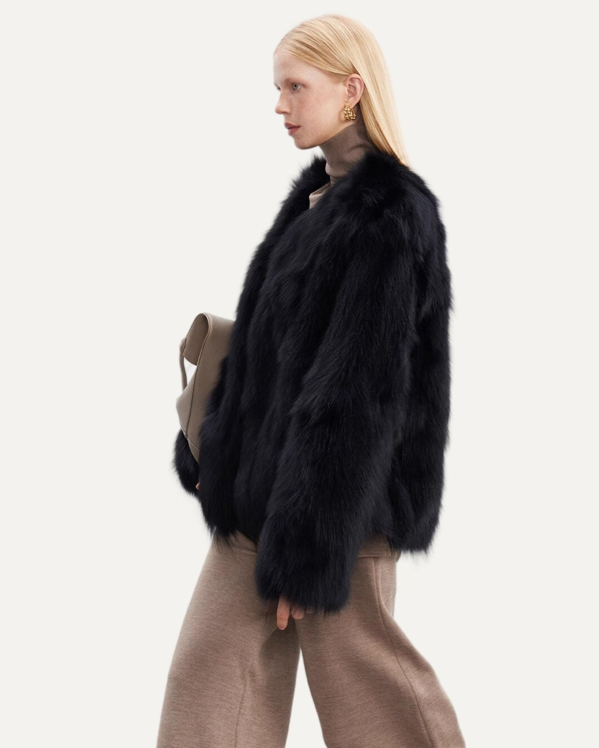 Jasmine Night Coat with Sleek Tailored Silhouette – view 8