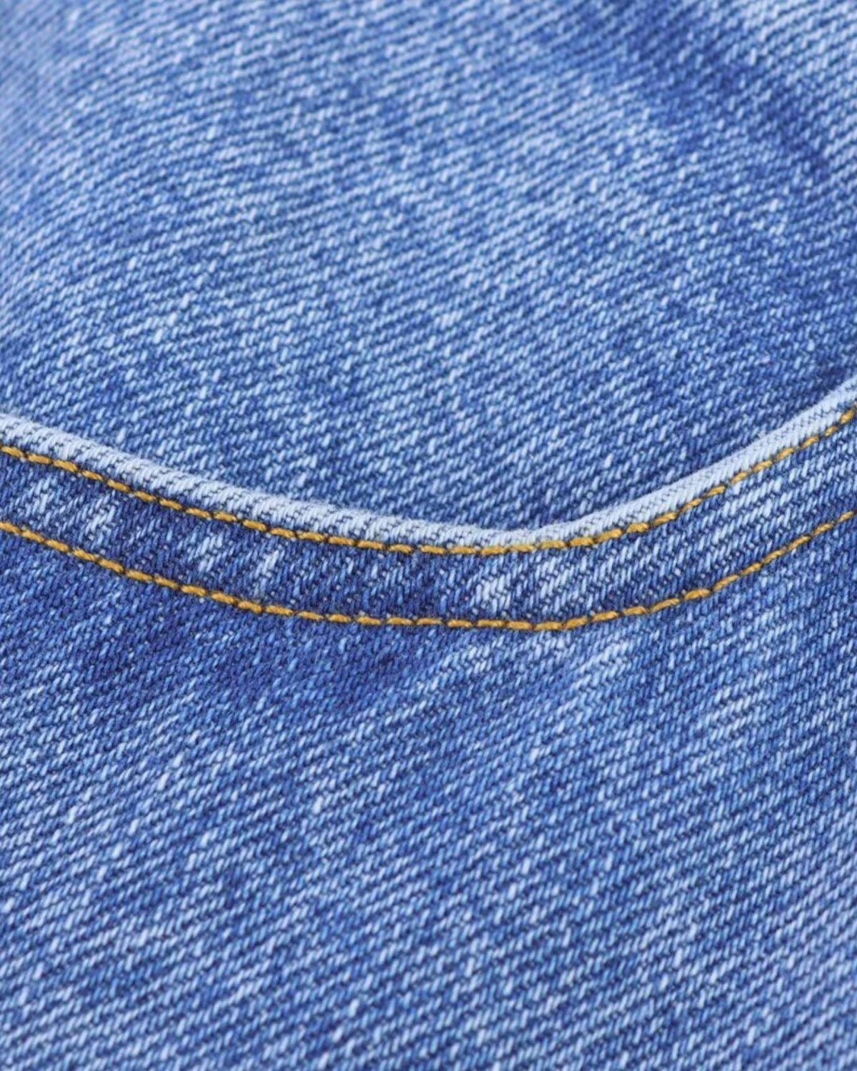 New York High Rise Denim Wrap Skort with Button Front – Blue – view 7