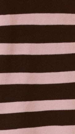 Jaeden Boxy Long Sleeve Top and Fitted Shorts Set – Pink/Chocolate Stripe – view 7