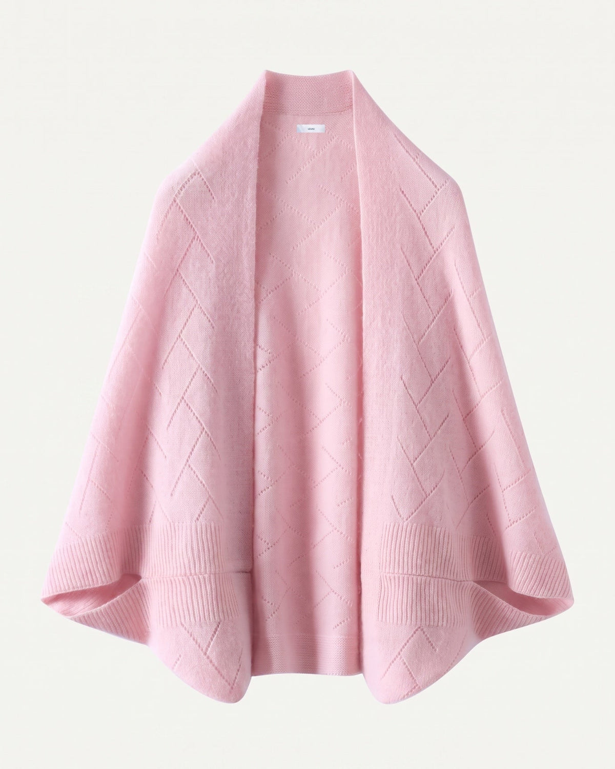 Mia Quilted Pure Cashmere Shawl with Textured Surface
