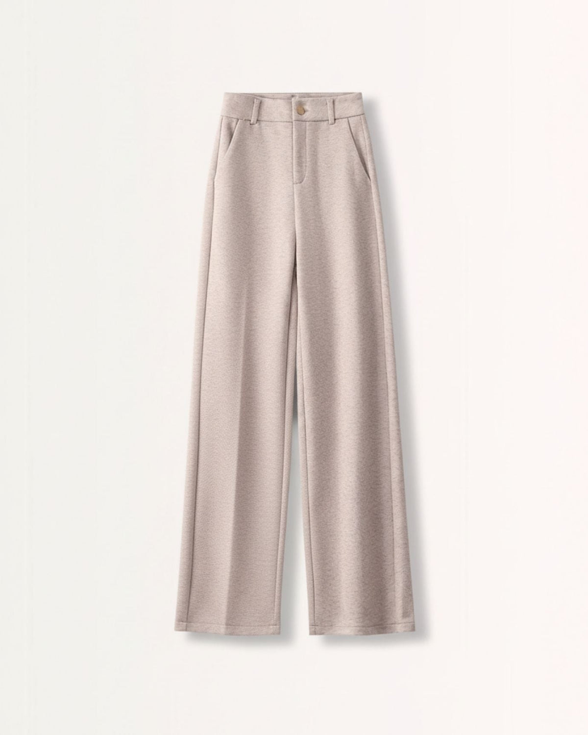 Warm Cashmere and Wool Trousers with Tailored Drape