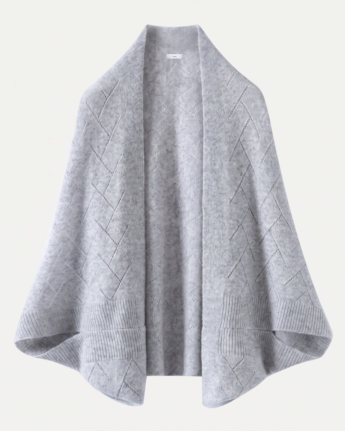 Mia Quilted Pure Cashmere Shawl with Textured Surface – view 5