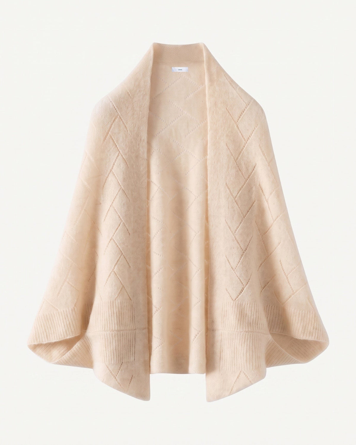 Mia Quilted Pure Cashmere Shawl with Textured Surface – view 7