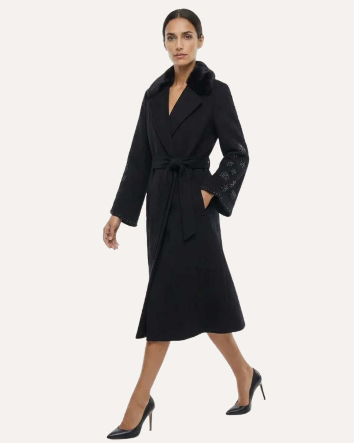 Divina Cashmere and Wool Coat – view 8
