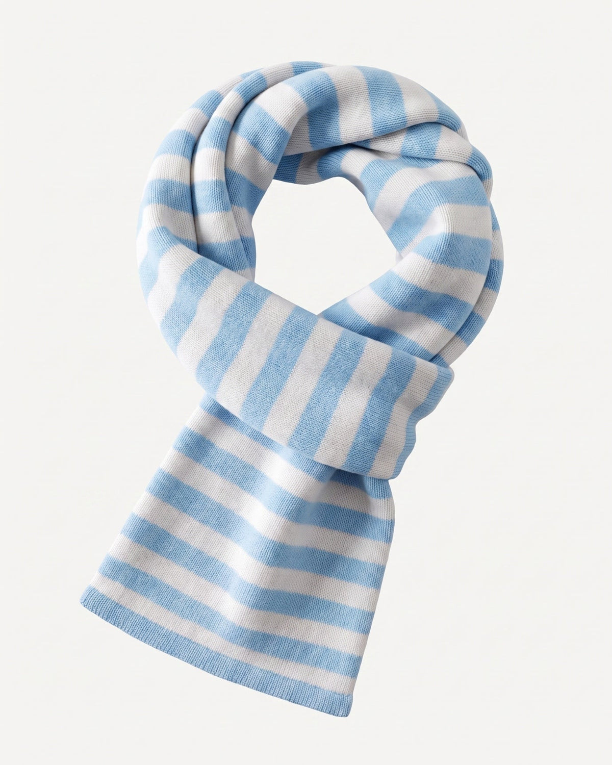 Warm Classic Striped Knitted Pure Cashmere Scarf – view 3
