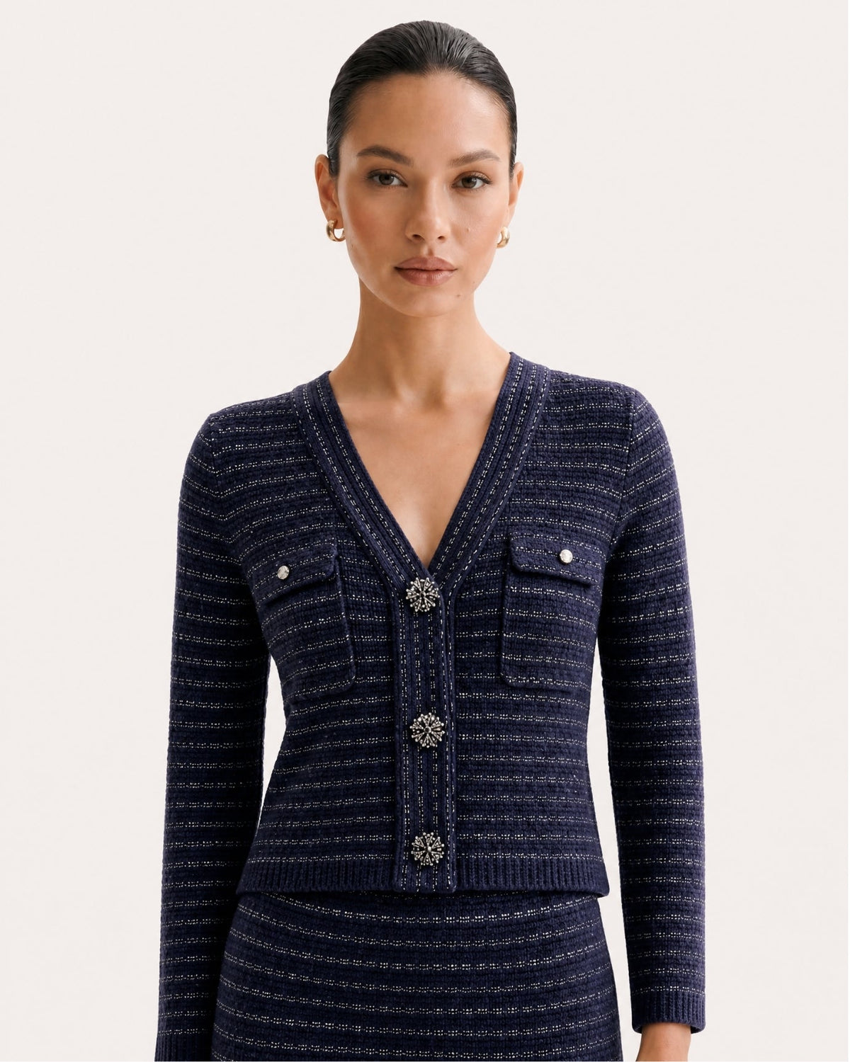 St Moritz Tailored Suit Jacket and Skirt Set – Royal Blue – view 4
