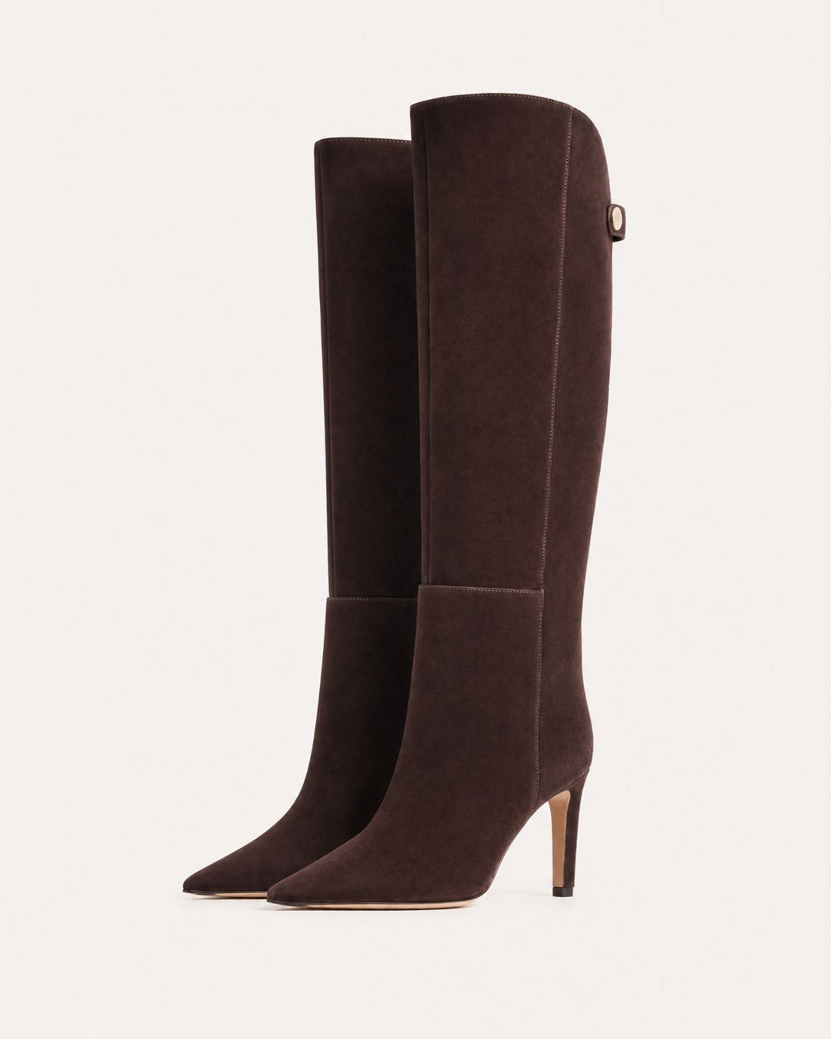 Pointed Toe Straight Shaft High Heel Boots with Leather Lining – view 6