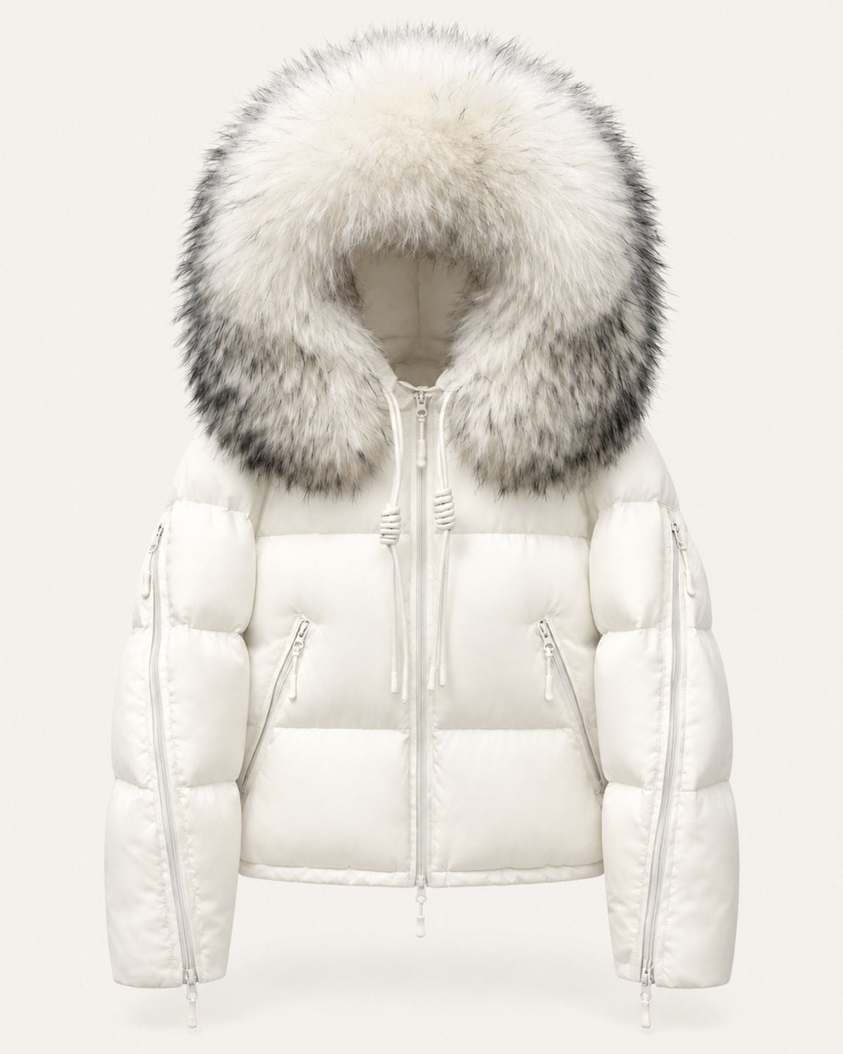 Hooded Duck Down Puffer Coat – view 8