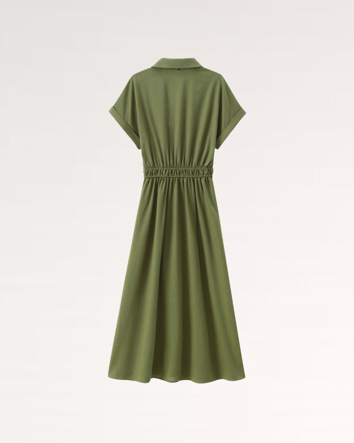 Village Gathered Bodice Maxi Dress with Defined Waist