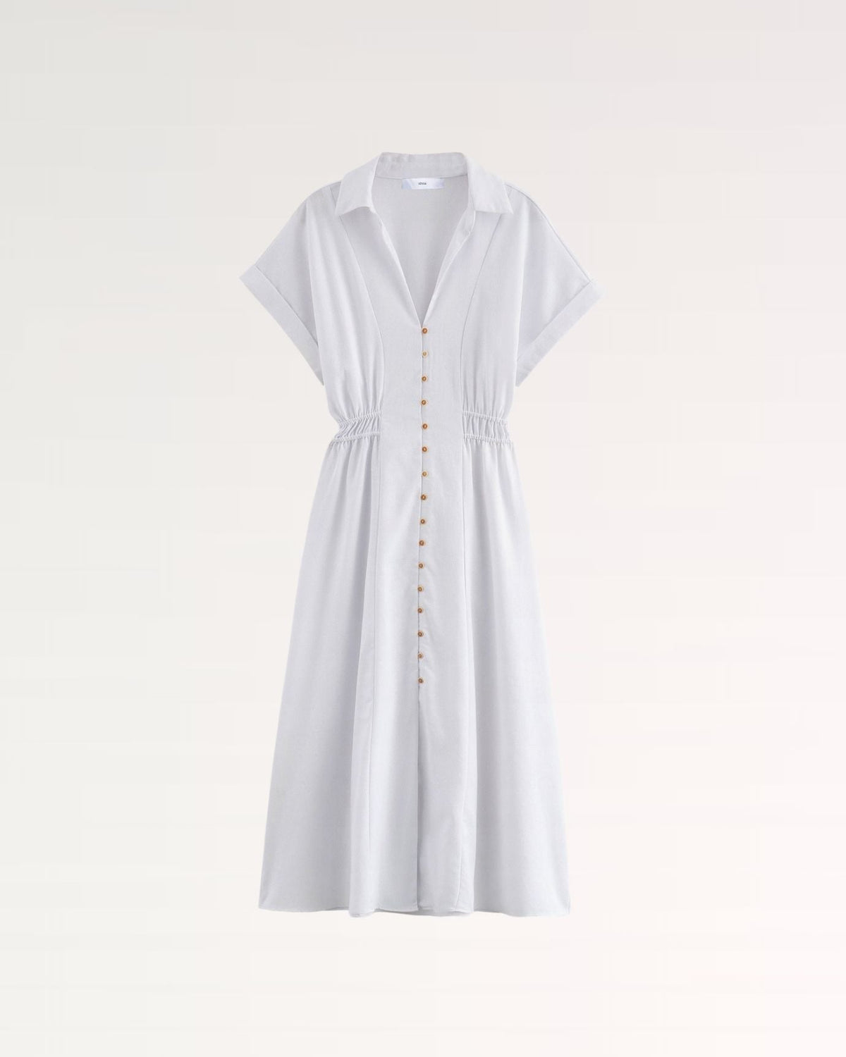 Village Gathered Bodice Maxi Dress with Defined Waist