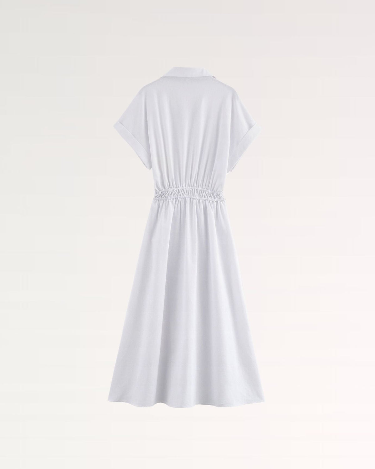 Village Gathered Bodice Maxi Dress with Defined Waist