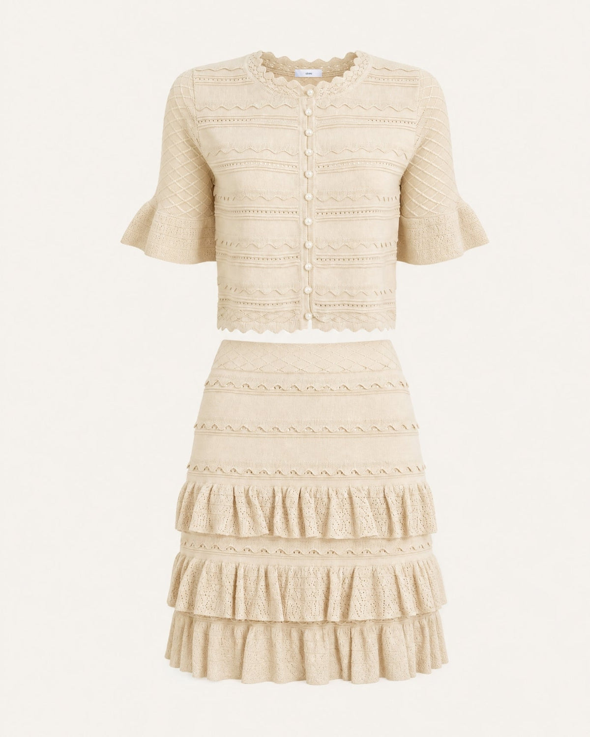 Penelope Three-Quarter Sleeve Knit Top and Skirt Summer Set – view 6