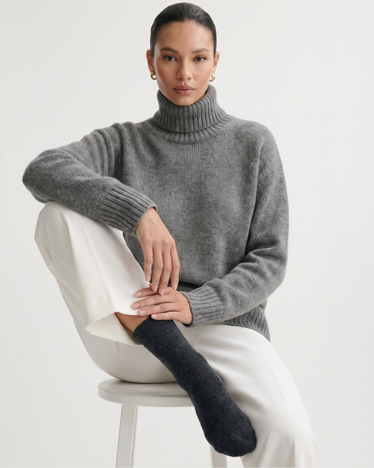100% Cashmere Breathable Lightweight Knit Socks – view 10