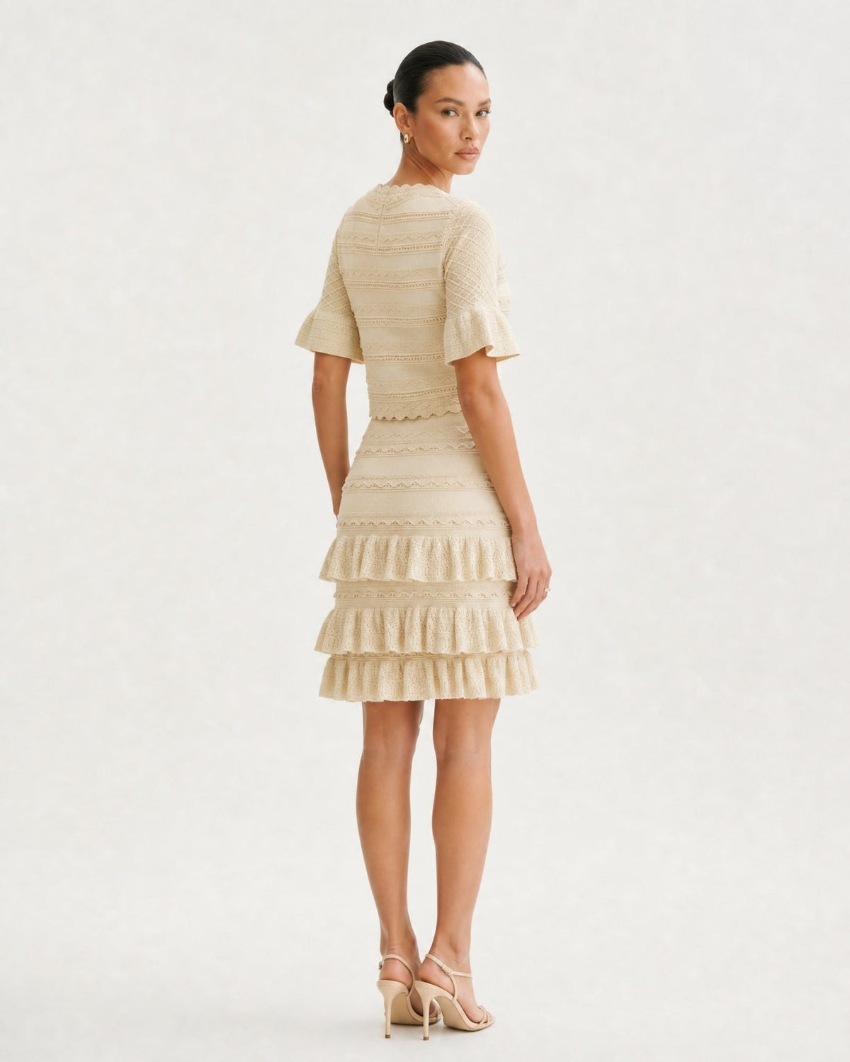 Penelope Three-Quarter Sleeve Knit Top and Skirt Summer Set – view 8