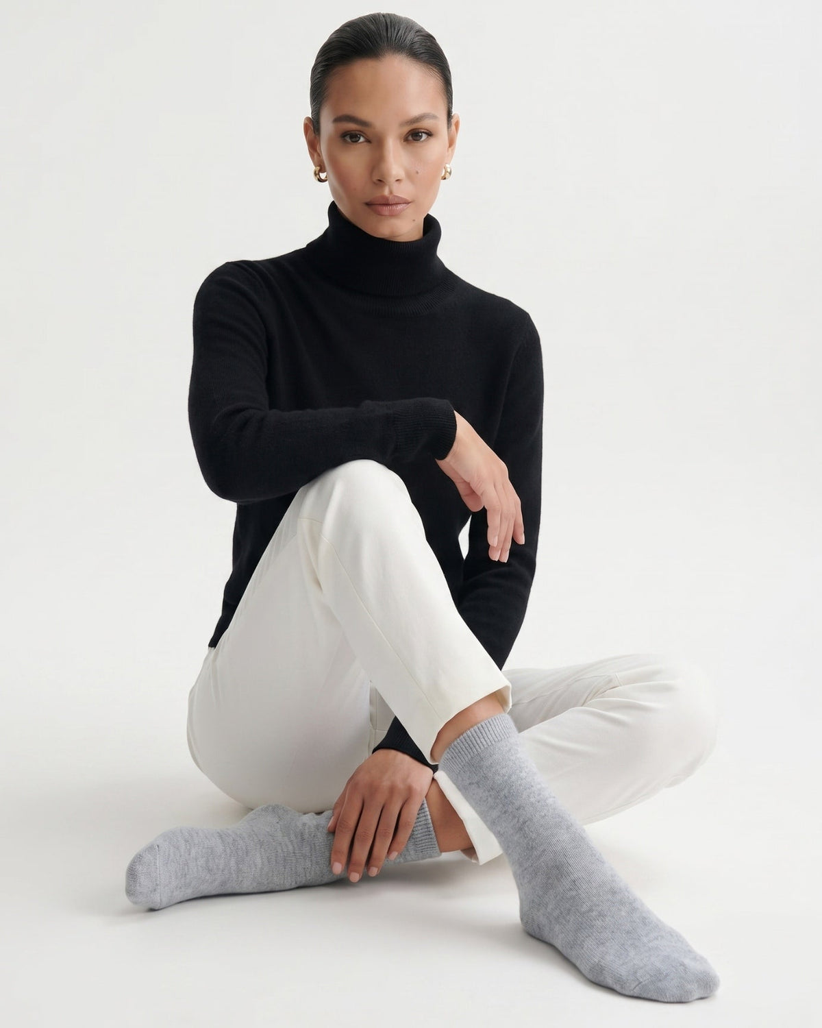 100% Cashmere Breathable Lightweight Knit Socks – view 13