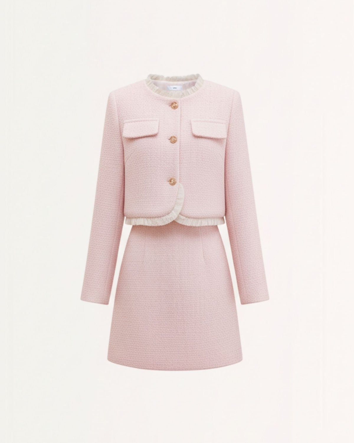 Tweed Cropped Jacket and A-Line Mini Skirt Two-Piece Set – view 5