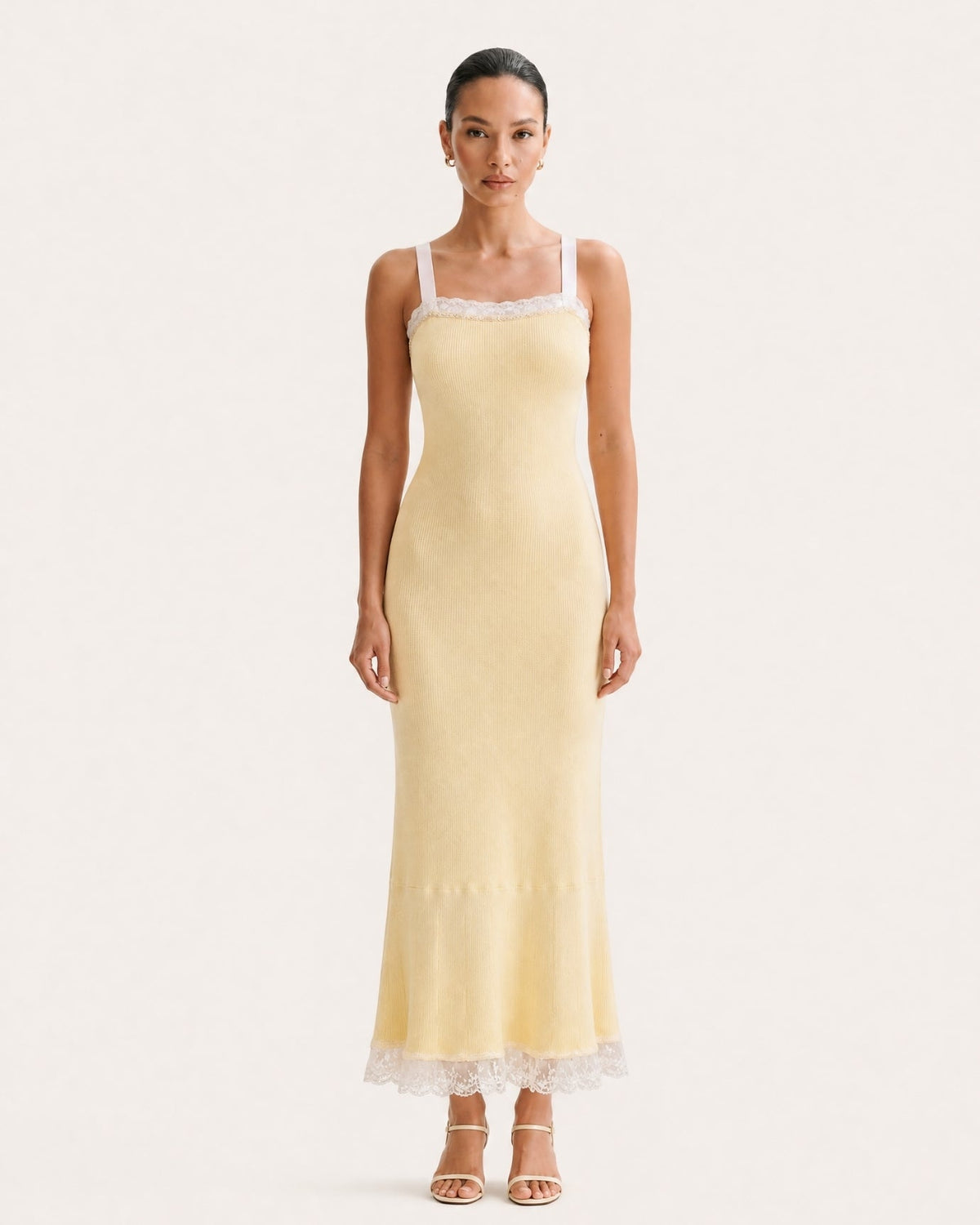 Rhinestone Embellished Short Sleeve Knit Midi Dress – view 7