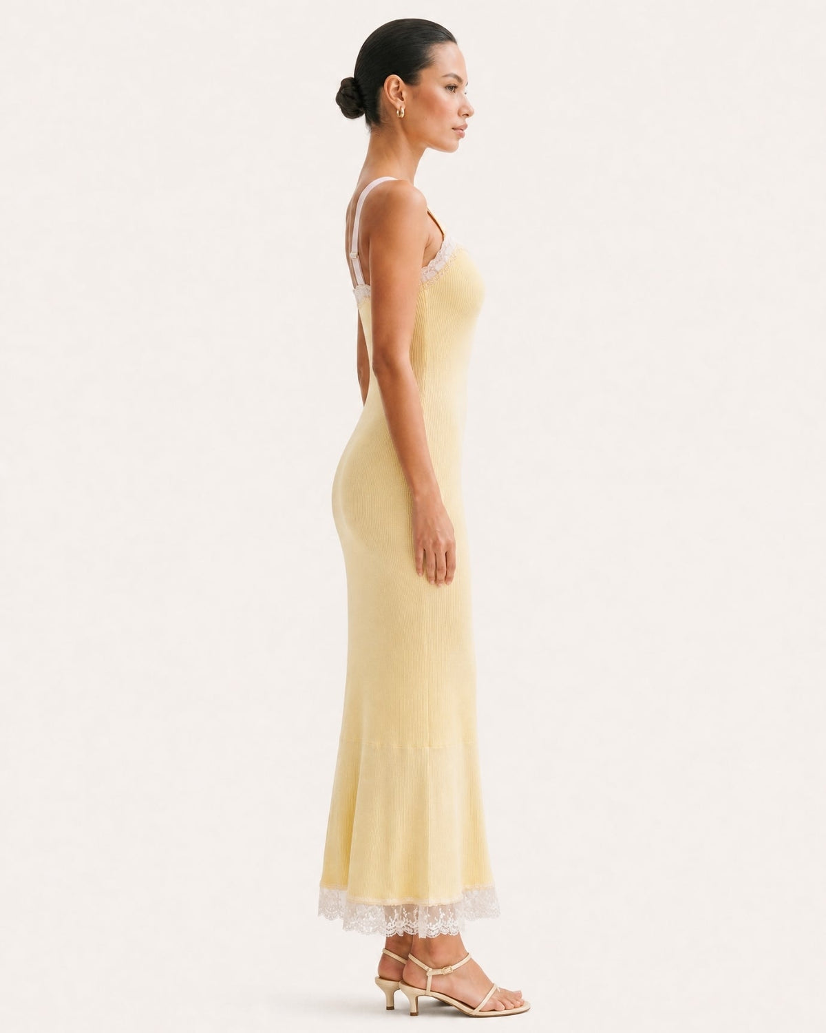 Rhinestone Embellished Short Sleeve Knit Midi Dress – view 9
