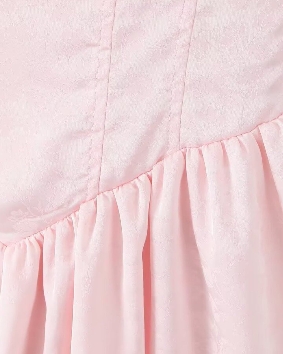 Sweet Princess Stretch Mini Dress with Delicate Detailing – view 5