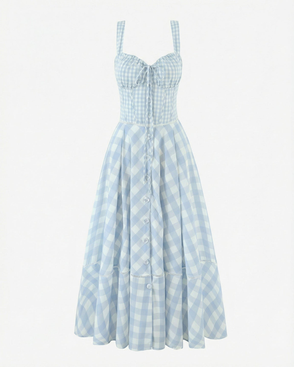 Adjustable Halter Suspender Strap Cinched Waist Maxi Dress