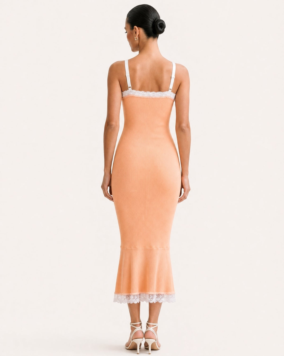 Rhinestone Embellished Short Sleeve Knit Midi Dress – view 19