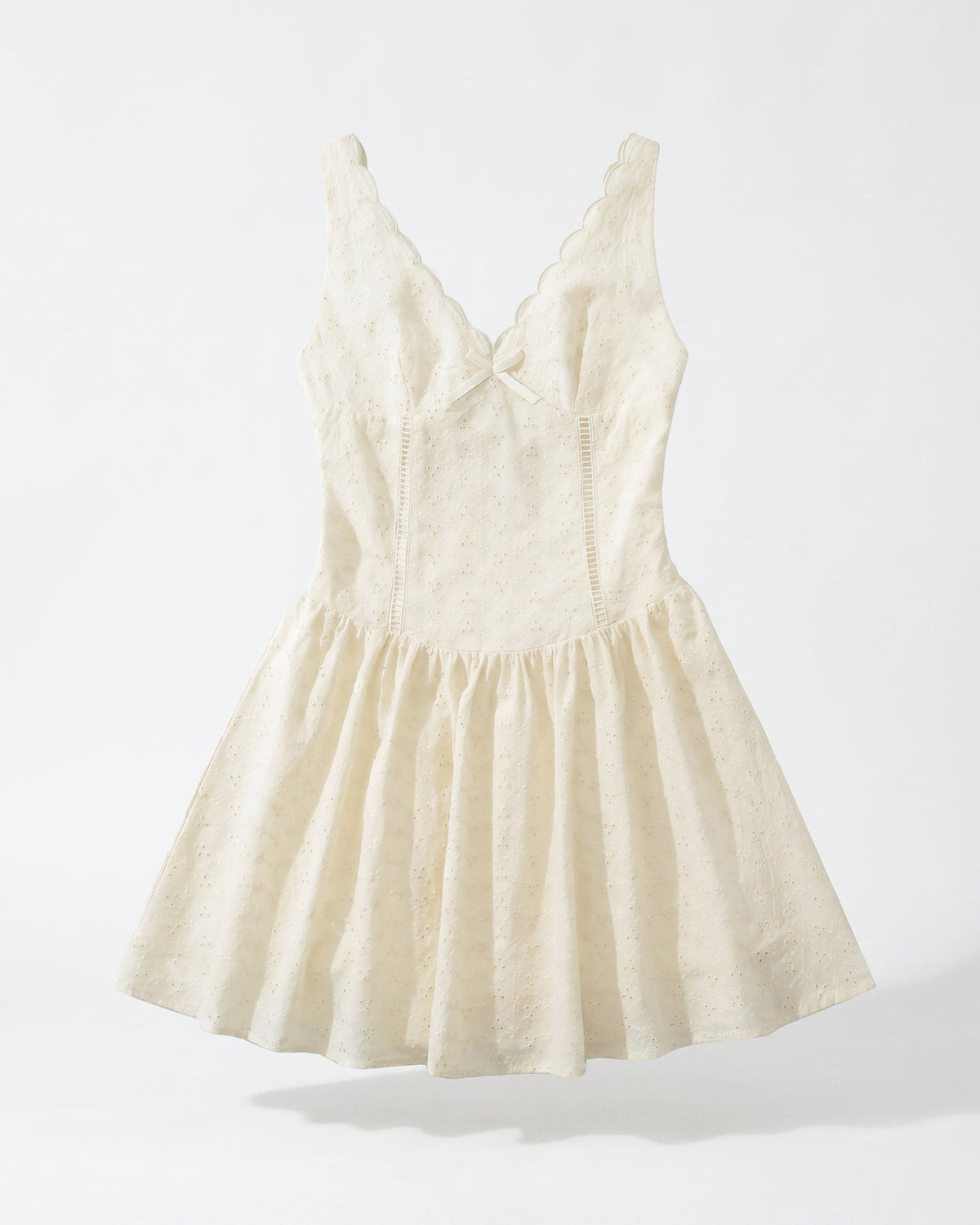 Sofia Lace Back Dress with Elastic Suspender Straps