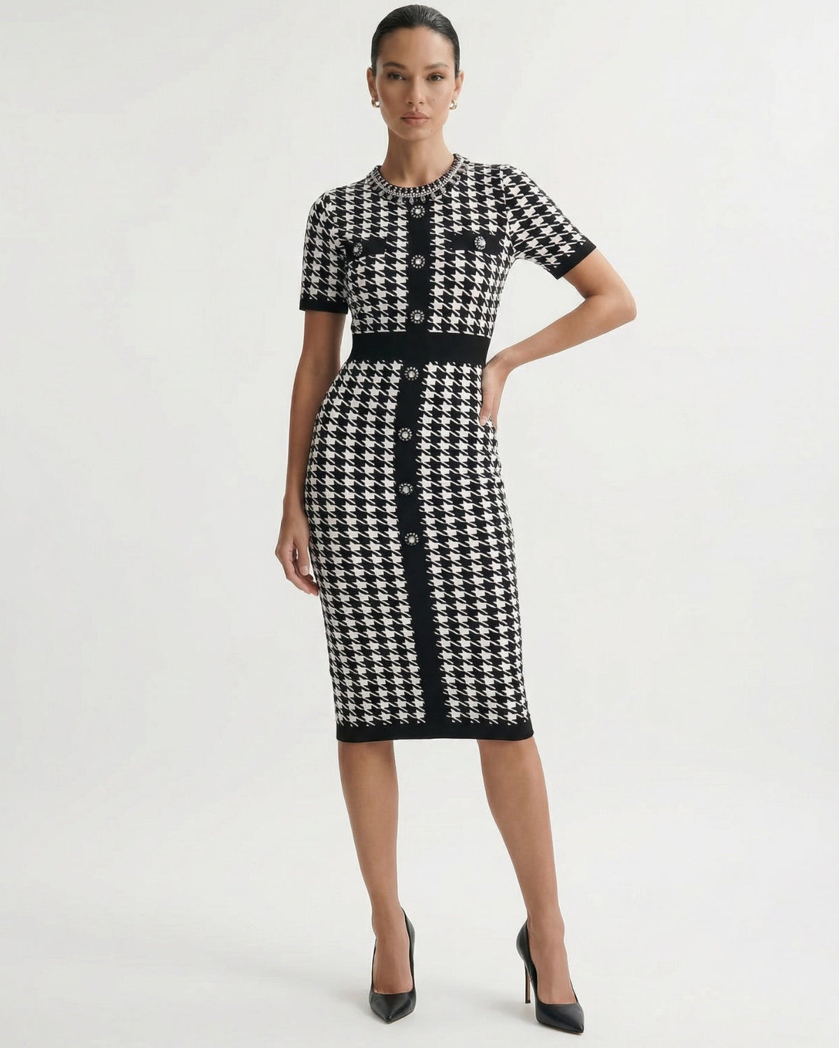 Mara Relaxed Short Sleeve Printed Viscose Knit Top