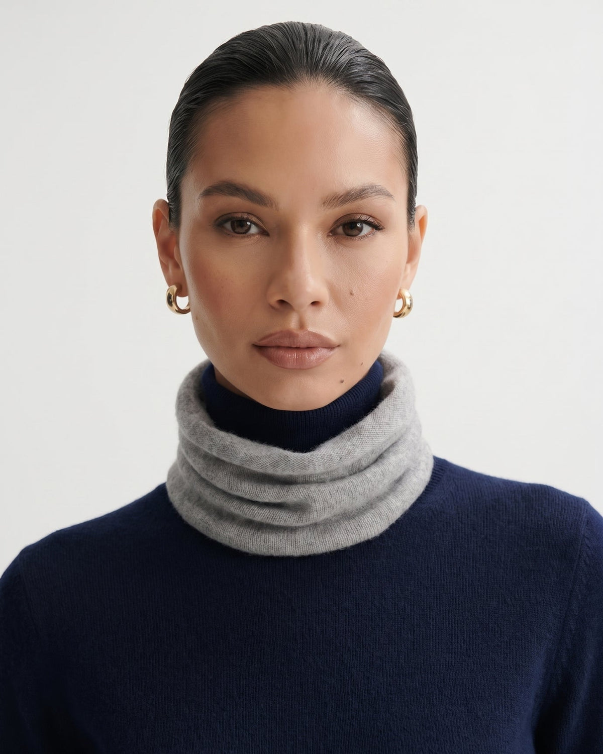 Soft 100% Pure Cashmere Neck Gaiter for Lightweight Warmth – view 12