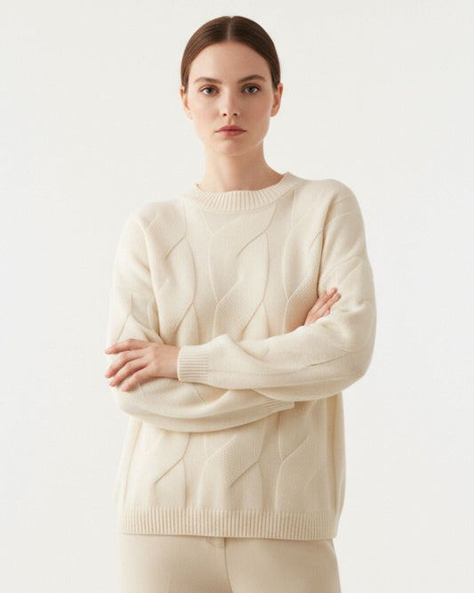 Sarah Classic Silhouette 100% Cashmere Knit Jumper