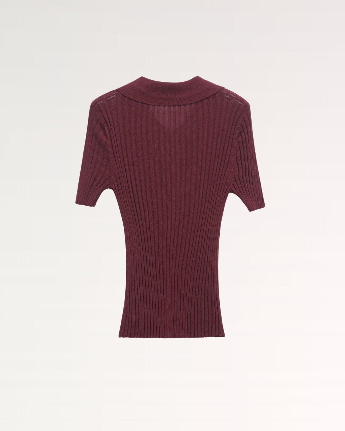 Mariah Textured Knit Polo Jumper with Tonal Buttons – view 3