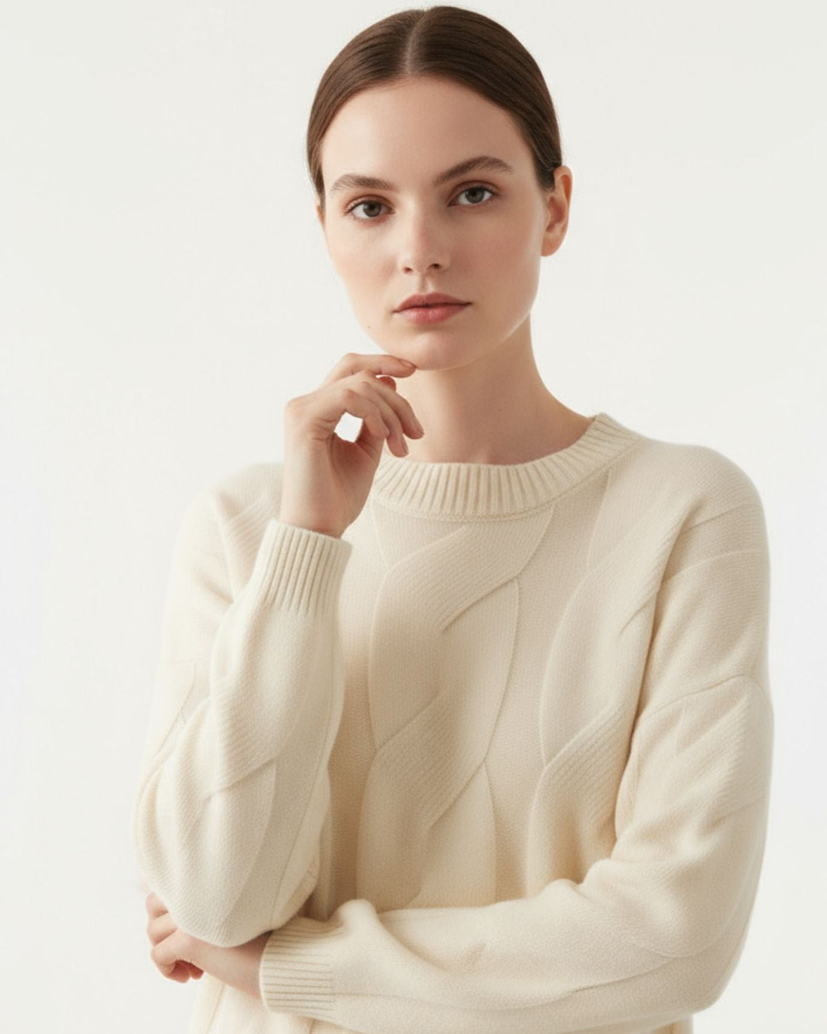 Sarah Classic Silhouette 100% Cashmere Knit Jumper – view 2