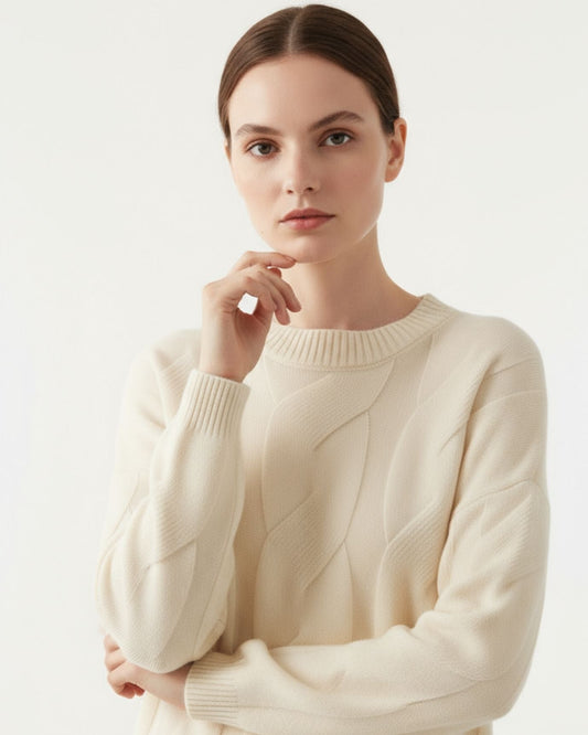 Sarah Classic Silhouette 100% Cashmere Knit Jumper – view 2
