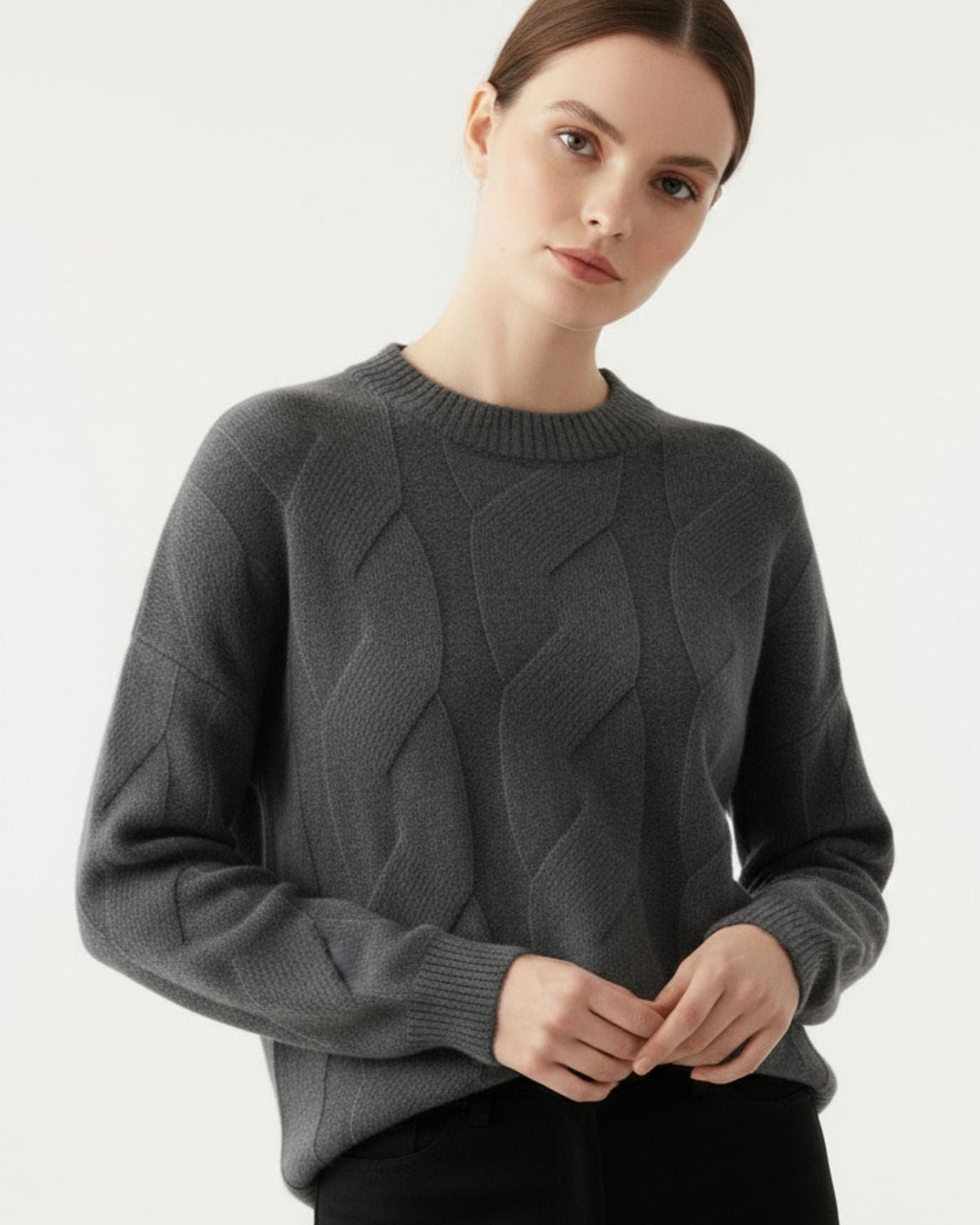 Sarah Classic Silhouette 100% Cashmere Knit Jumper – view 5