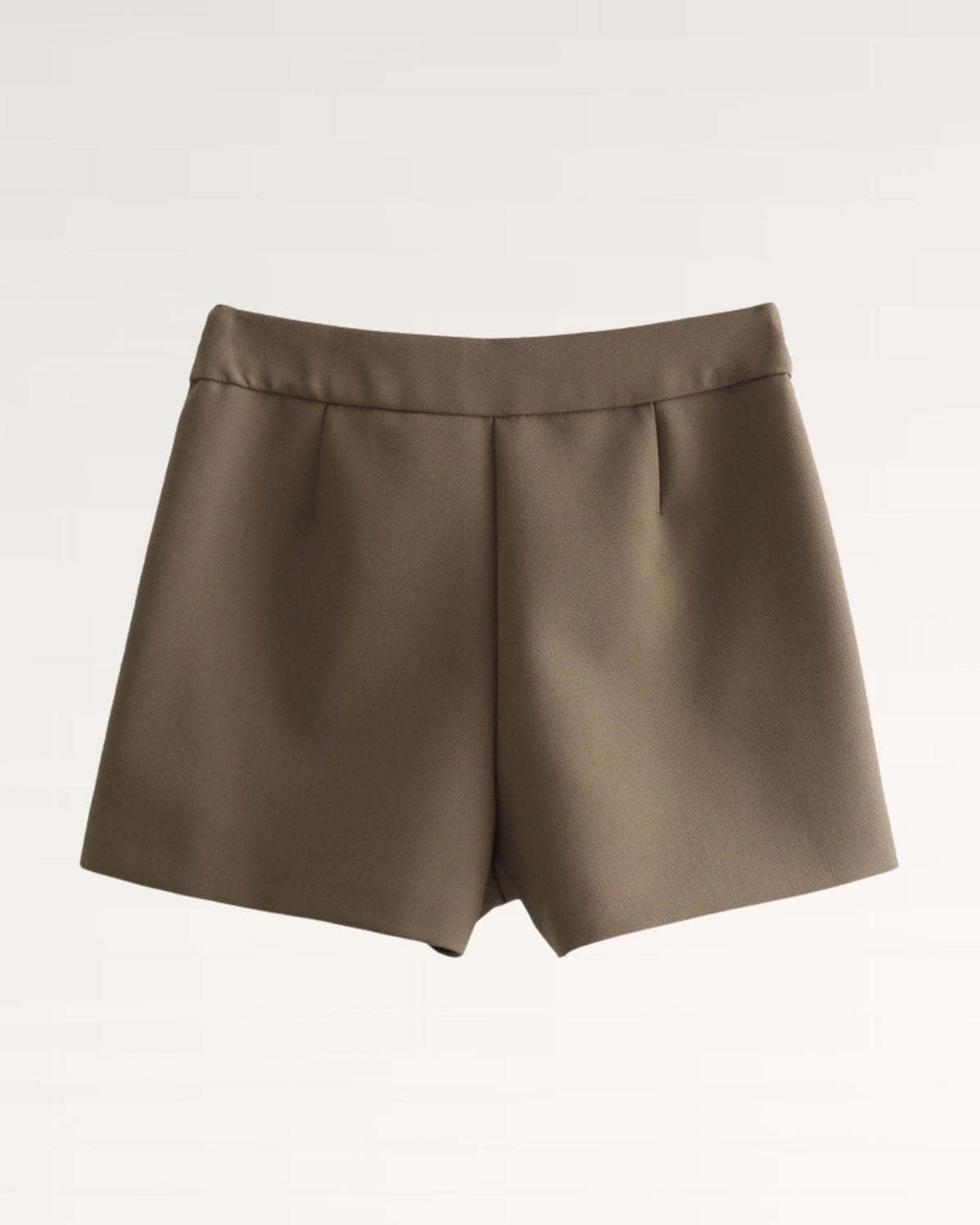 Marbella High Rise Tailored Skort with Wrap Front Overlay