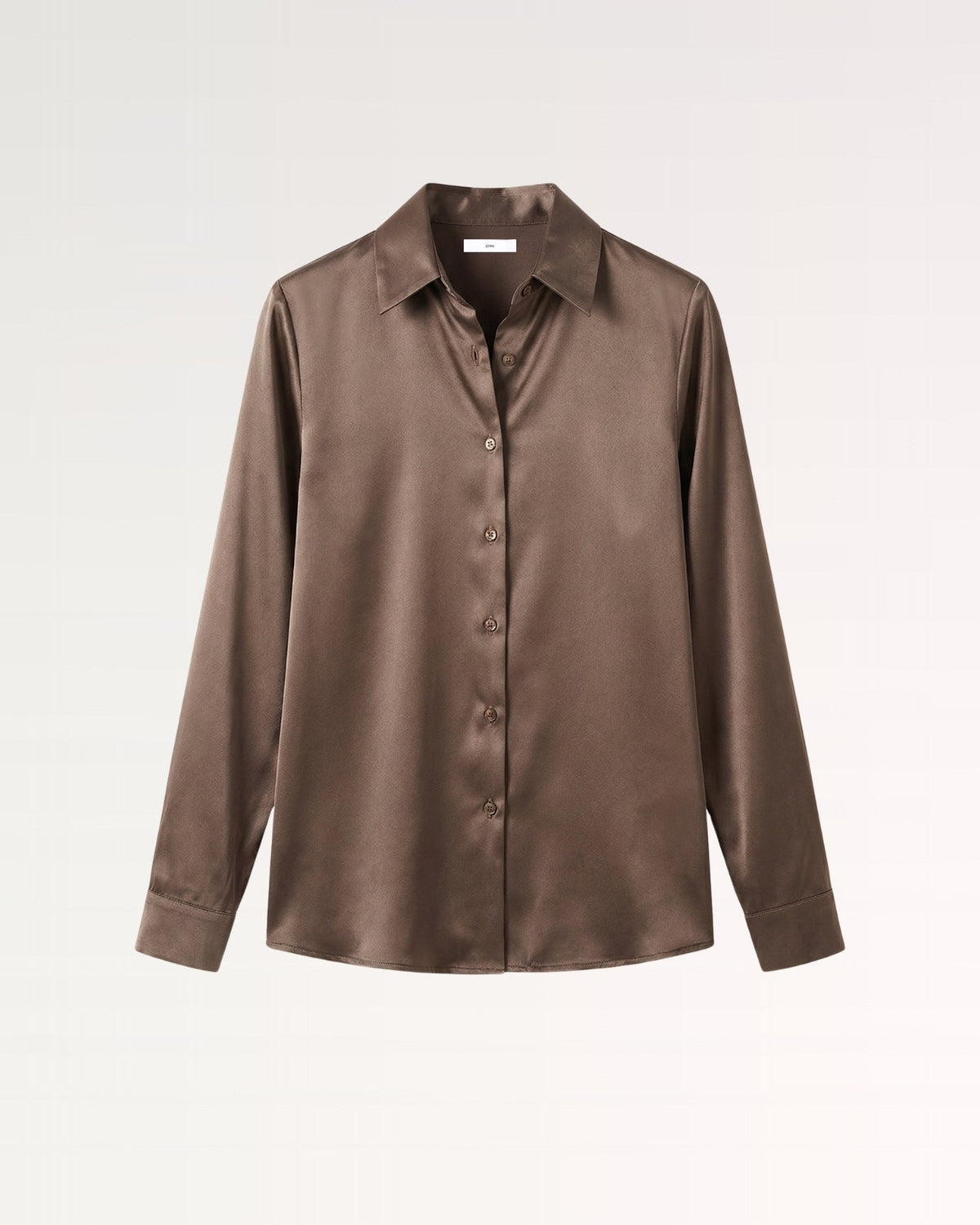 Heavyweight Mulberry Silk Satin Shirt with Gentle Stretch – view 7