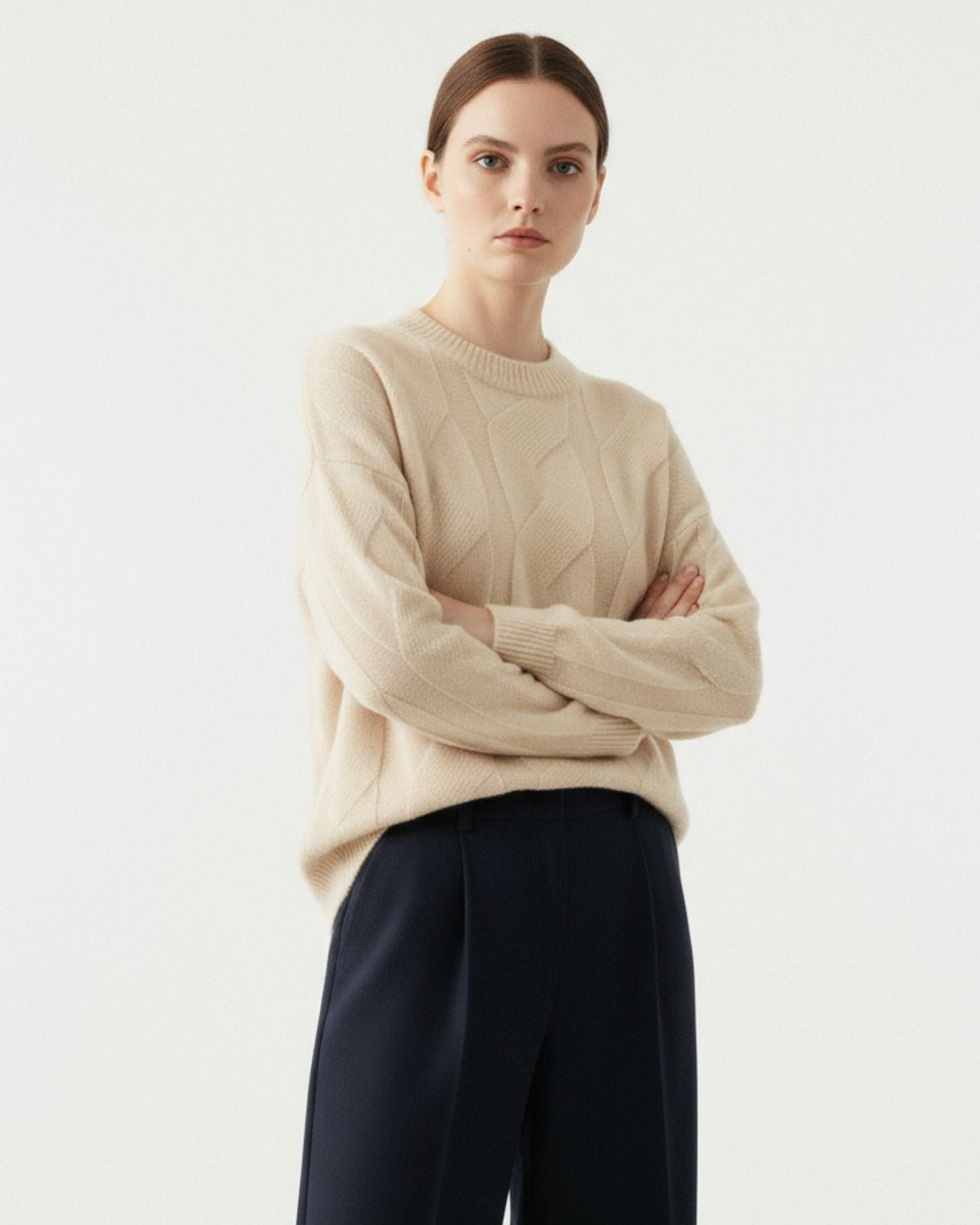 Sarah Classic Silhouette 100% Cashmere Knit Jumper – view 9