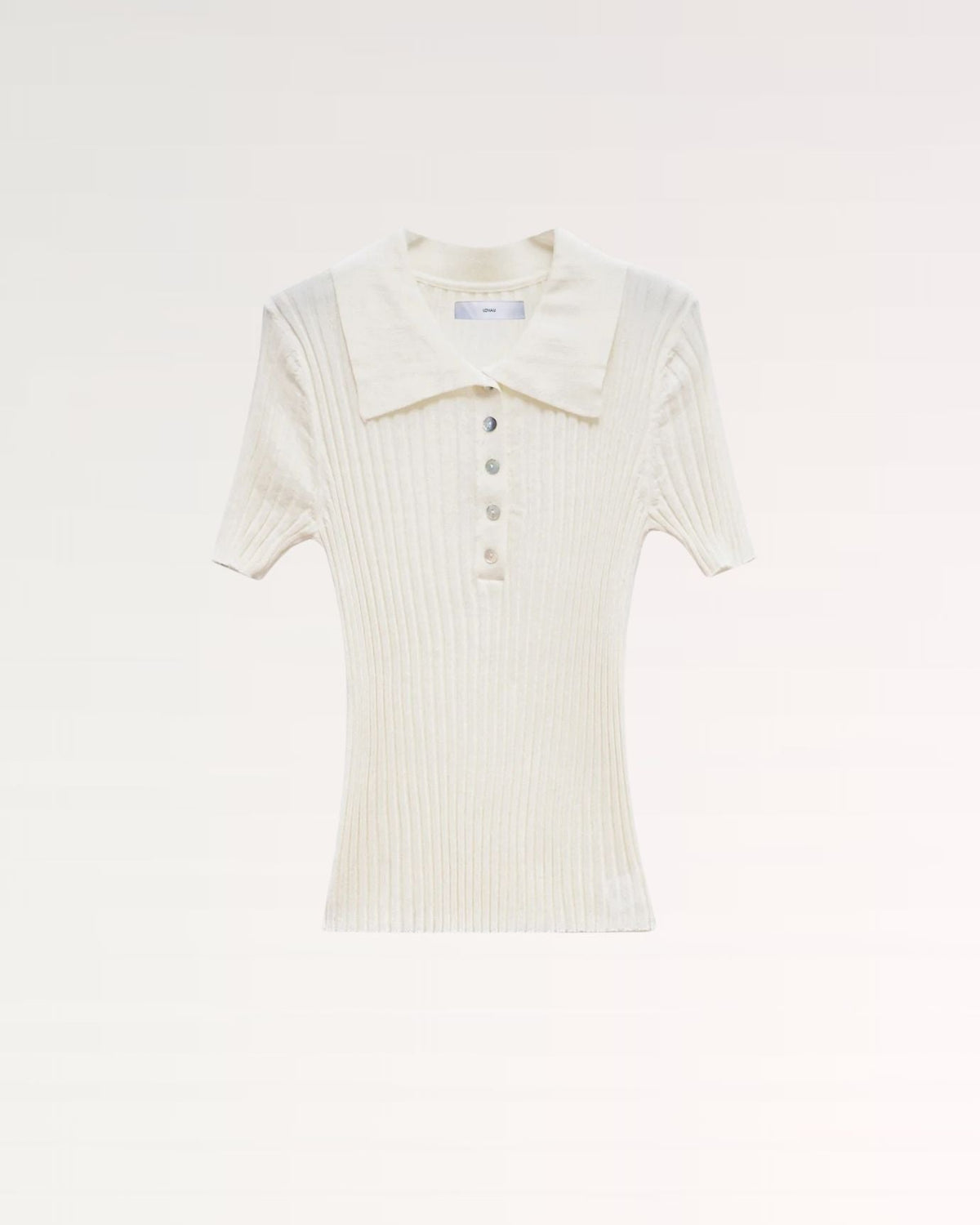 Mariah Textured Knit Polo Jumper with Tonal Buttons