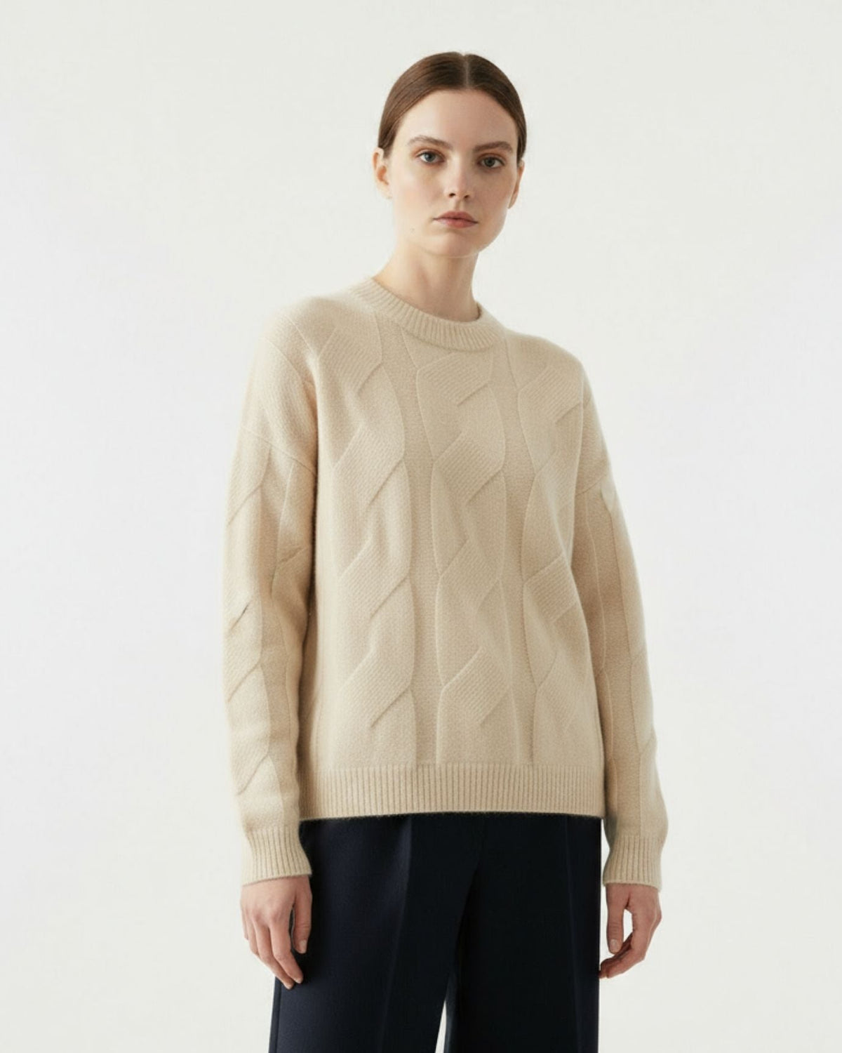 Sarah Classic Silhouette 100% Cashmere Knit Jumper – view 10