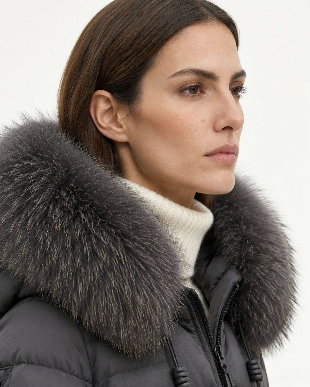 Hooded Duck Down Puffer Coat – view 7