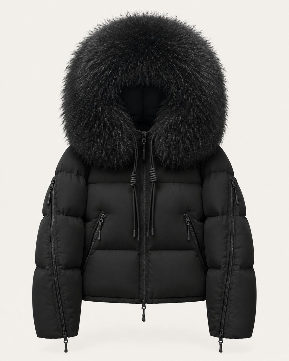 Hooded Duck Down Puffer Coat – view 16