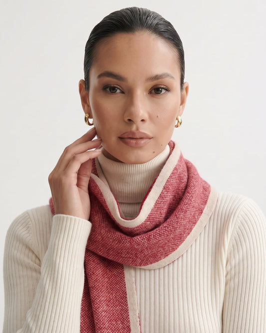 Multicolour Lightweight Pure Cashmere Long Scarf – view 2