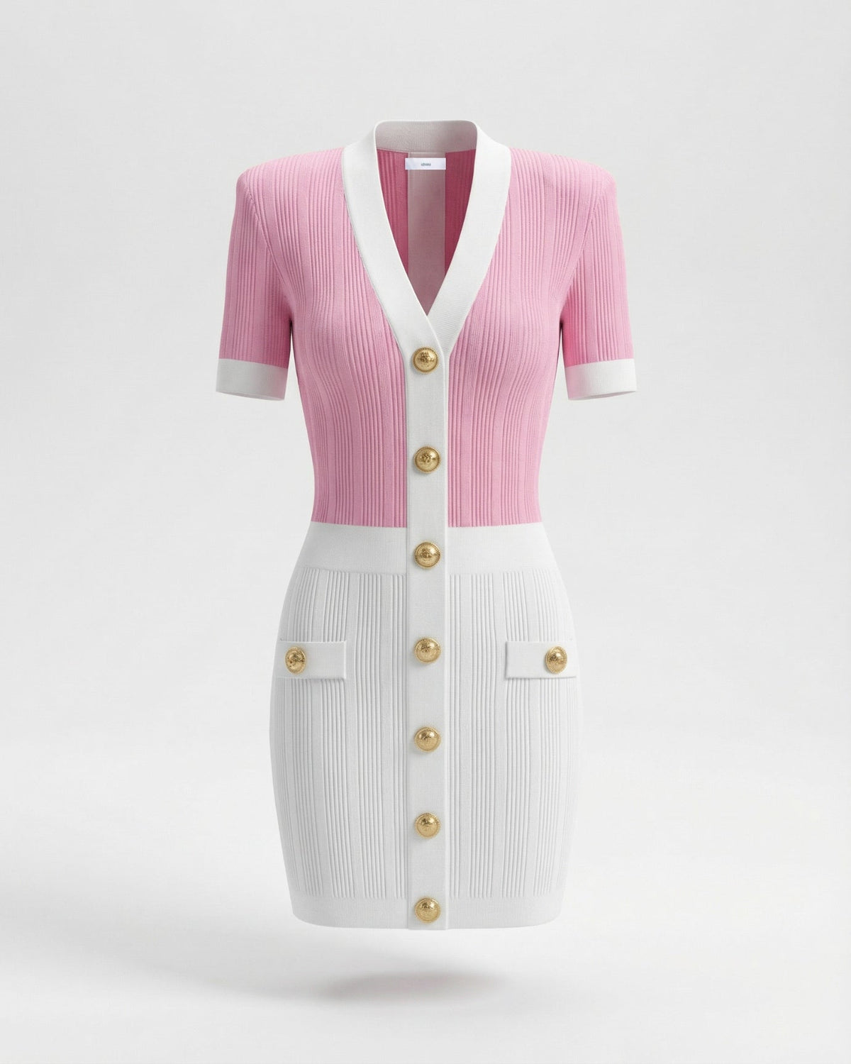 Romy Short Sleeve Viscose Knit Dress with Body-Skimming Fit