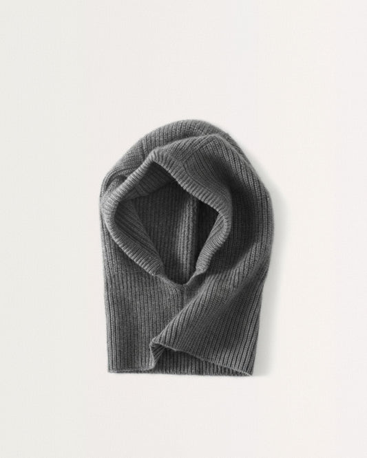 Knitted Pure Cashmere Neck Cap with Ear Protection – view 5