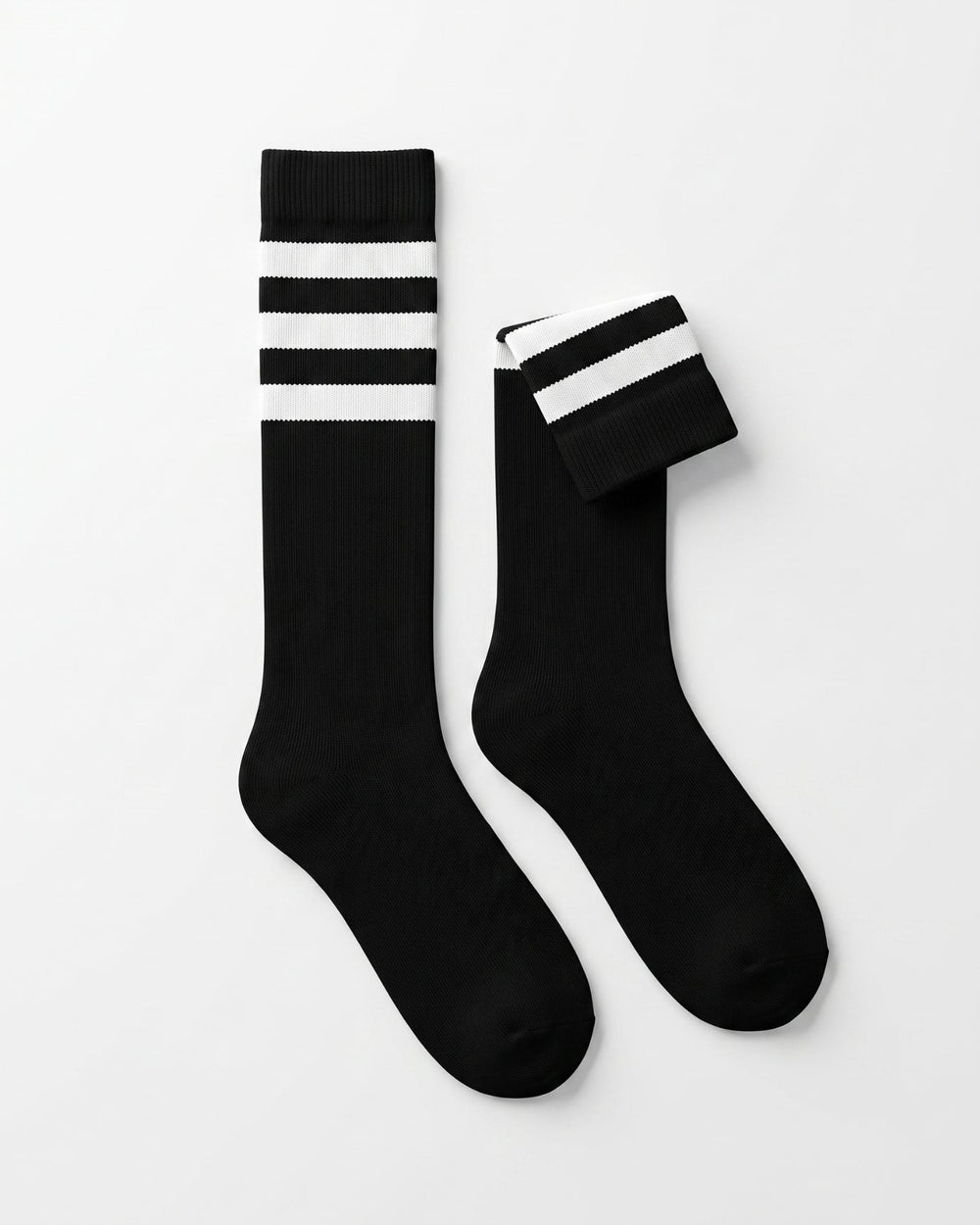 Classic Horizontal Stripe Cashmere Long Socks