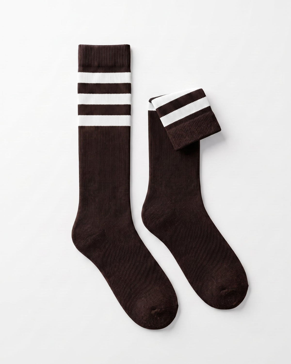 Classic Horizontal Stripe Cashmere Long Socks – view 3