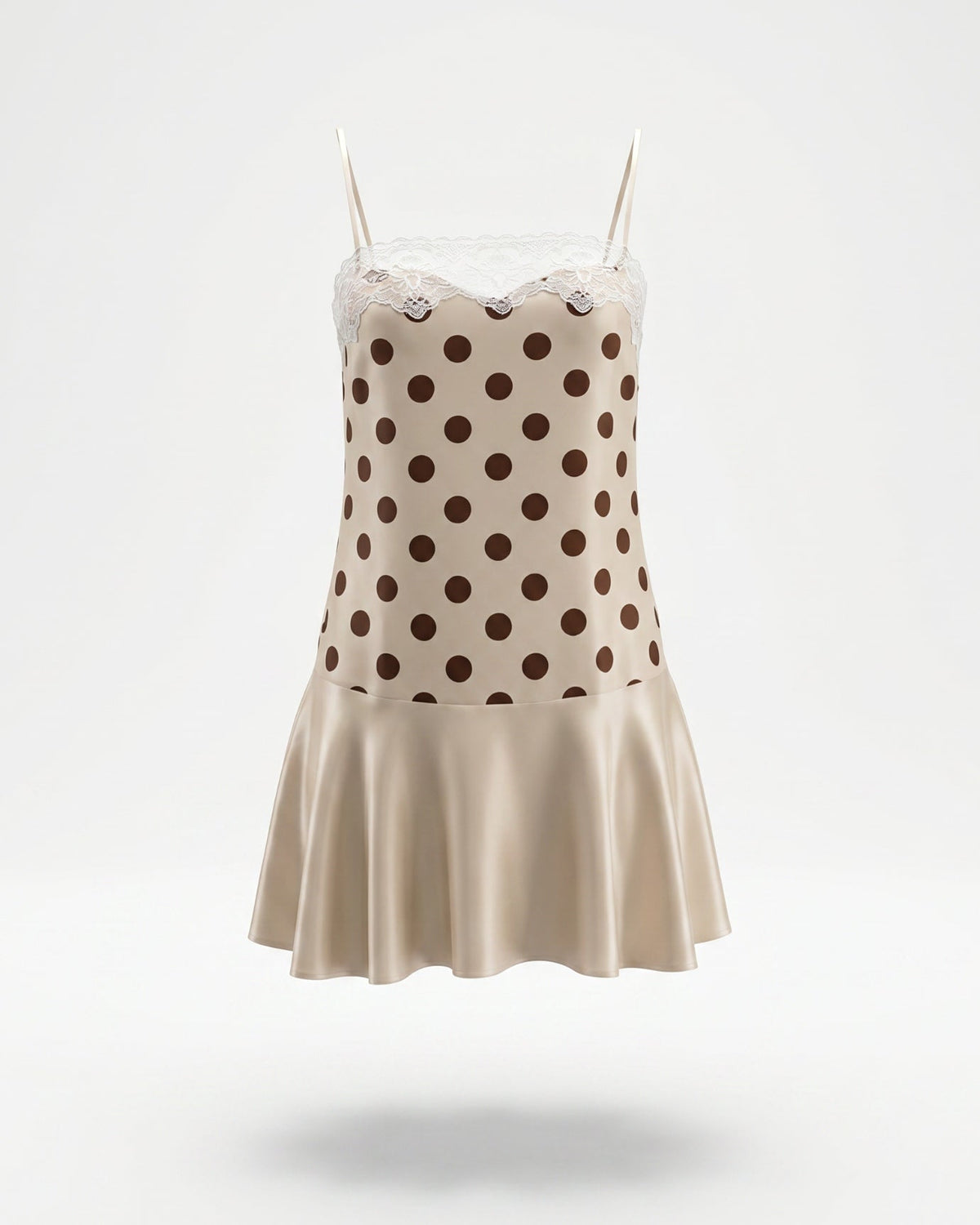 Polka Dot Dress with Adjustable Suspender Straps